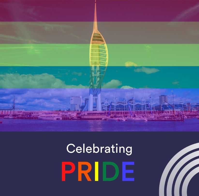 We're proud to be changing our logo as a show of support and are excited for our local #PortsmouthPride event this weekend.