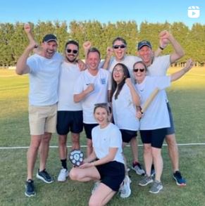 Victorious at the HSBC & CMA charity rounders event ...