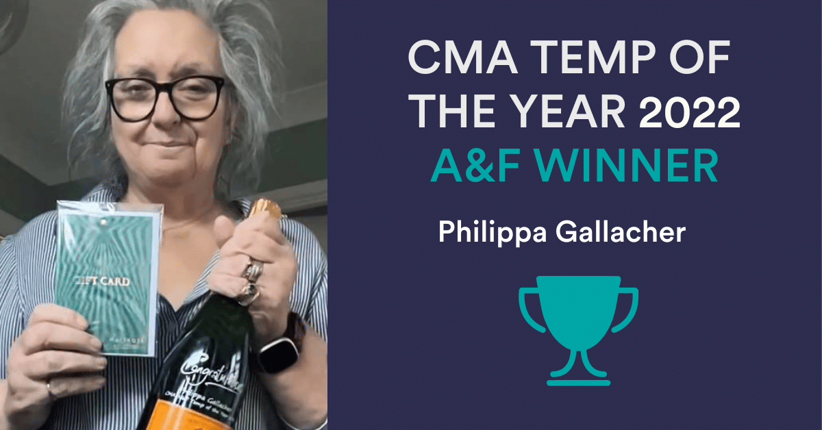 CMA Temp of the Year 2022 A&F winner Philippa Gallacher