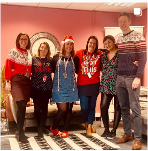 The CMA offices came together to take part in Christmas Jumper Day to raise money for charity.