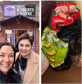 The Portsmouth team donated warm children’s clothes and Christmas presents to a local family charity.