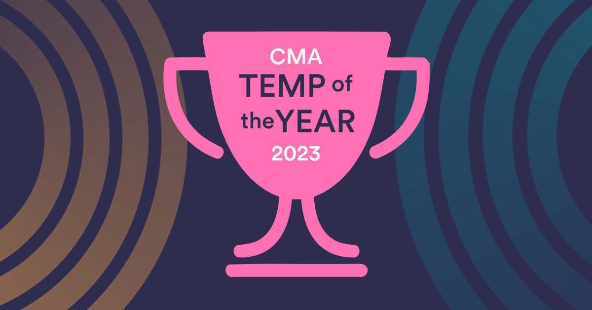 Temp of the Year Award 2023 - CMA Recruitment Group