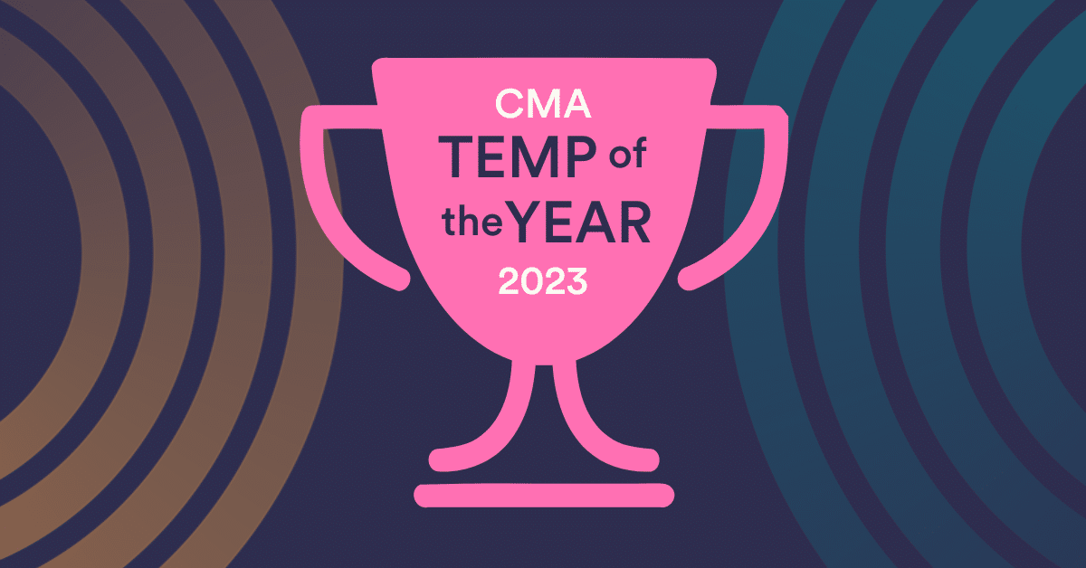 Temp of the Year Award 2023 - CMA Recruitment Group