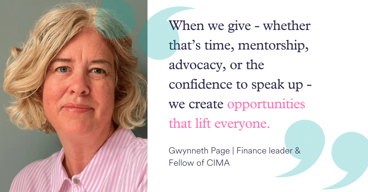 “When we give - whether that’s time, mentorship, advocacy, or the confidence to speak up, we create opportunities that lift everyone."
